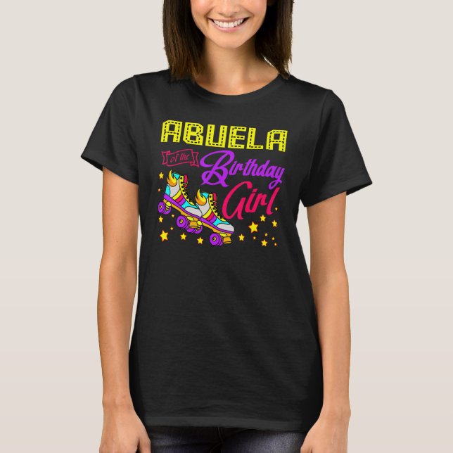 T-shirt Roller Skates Patinage Abuela De La Fille Annivers (Devant)