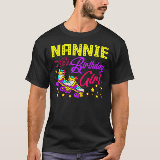 T-shirt Roller Skates Patinage Nannie De La Fille Annivers