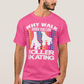 T-shirt Roller Skates Skater Disco 70 S 80 S Roller Skatin