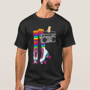 T-shirt Rollerskates 80'S Roller Disco Skatin