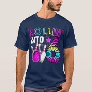 T-shirt Rollin en 6 Bowling Anniversaire 6 Anniversaire
