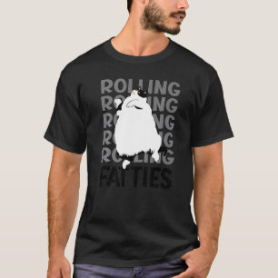 T-shirt Rolling Fatties Chat Chat Tenue Chat Papa Chat M