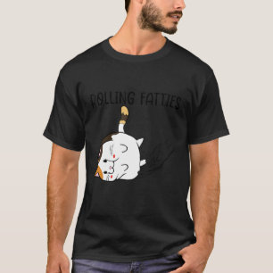 T-shirt Rolling Fatties Chat Chaton