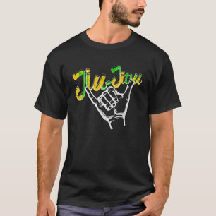 T-shirt Rolling Hands Jiu Jitsu Shirt pour BJJ Gift Jaune