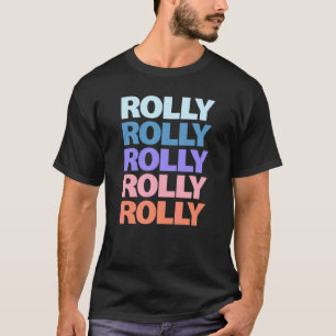 T-shirt Rolly de texte répété moderne