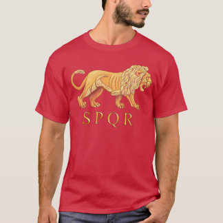 T-shirt romain de graphique de lion