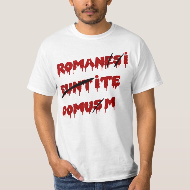 T-shirt Roman Go Home Typo Meme (Devant)