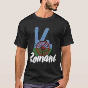 T-shirt Romani Tziganes Romany Dialect Romanko Flako Rajas
