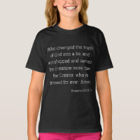 Romans 1:25 Bible Verse Citation KJV fille