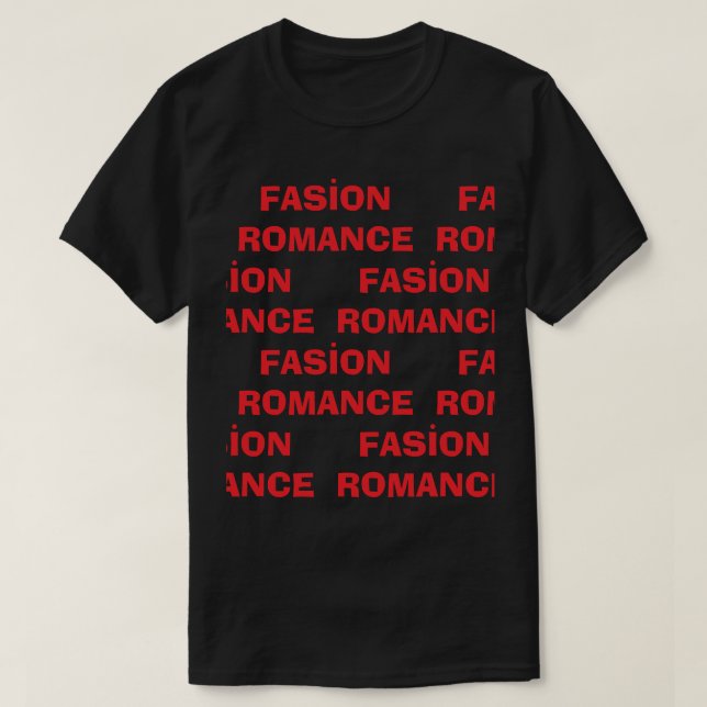 T-SHIRT ROMANTIQUE (Design devant)