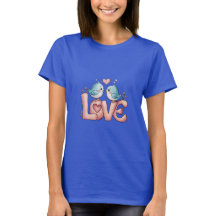 T-shirt romantique de dessin animé AMOUR