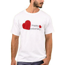 Romantique joyeux anniversaire T Chemise
