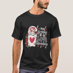 T-shirt romantique 'Le café glacé est mon langage