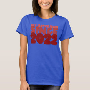 T-shirt Romantique significatif autre, mon petit ami depui