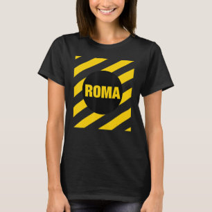 T-shirt Rome Abstraite Italie Style Carré Roma Italia Illu