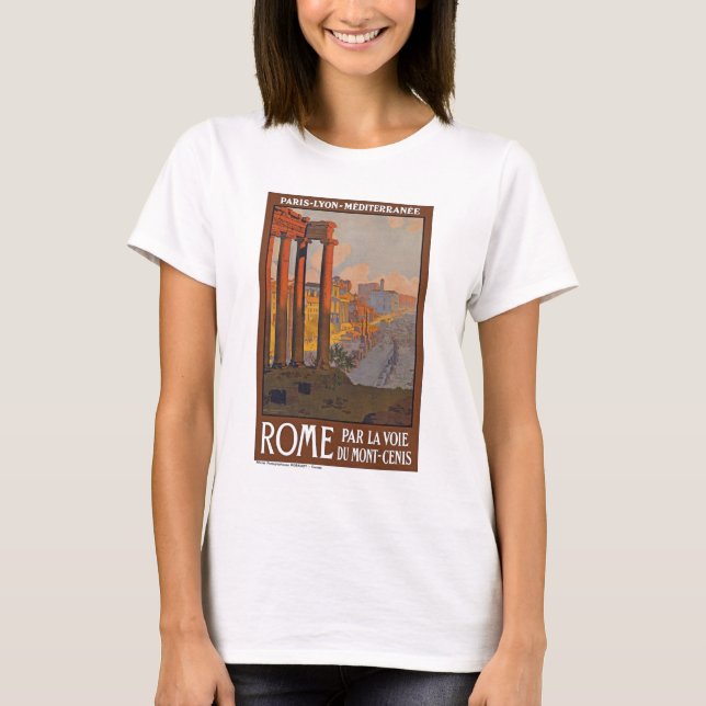 T-shirt Rome antique Voyage et peinture (Devant)