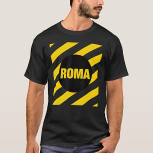 T-shirt Rome Italie Abstrait Style Carré Roma Italia Illus