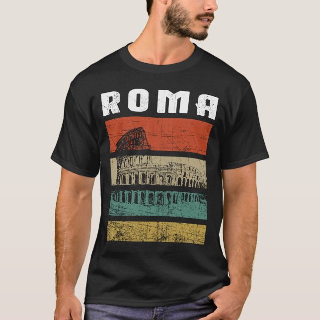 T-shirt Rome Italie Colisée Italie Souvenir Italie (Devant)