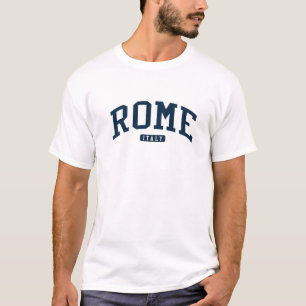 T-shirt Rome Italie College University Style Marine
