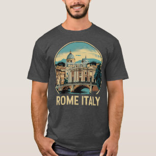 T-shirt rome italie rétro