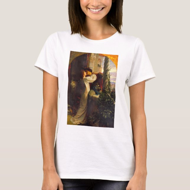 T-shirt Romeo et Juliet c. 1884 par Sir Frank Dicksee (Devant)