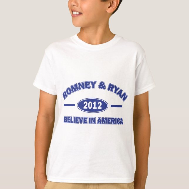 T-shirt Romney et Ryan Believe (Devant)
