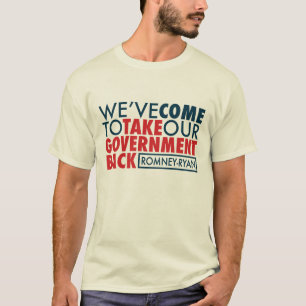 T-shirt Romney-Ryan rapportent le gouvernement