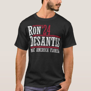 T-shirt Ron Desantis '24 Make America Florida Ron Desantis