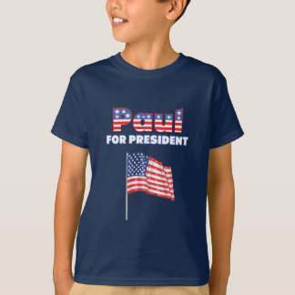 T-shirt Ron Paul pour le drapeau américain du Président