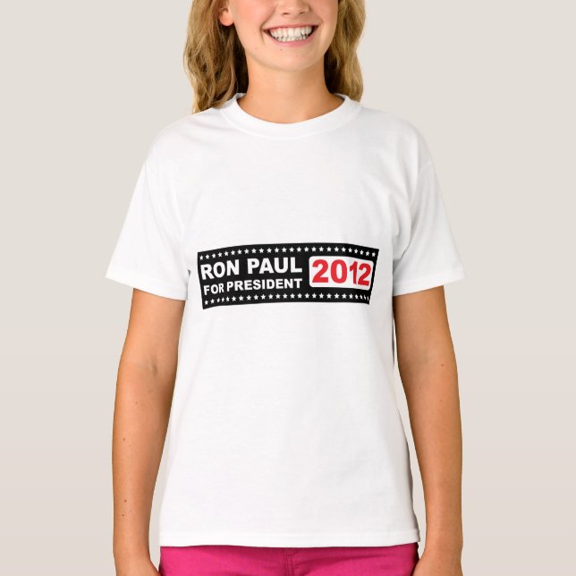 T-shirt Ron Paul pour le président 2012 (Devant)