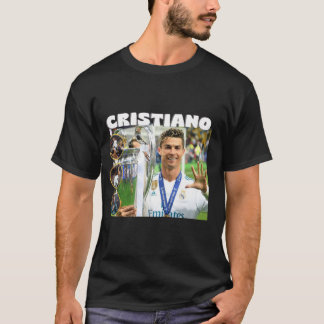 T-shirt Ronaldo Bootleg/Football Vintage/Tête de Football