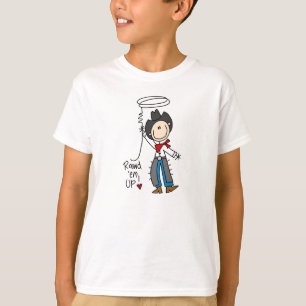 T-shirt Rond ils ! Chiffre chemise de bâton de cowboy
