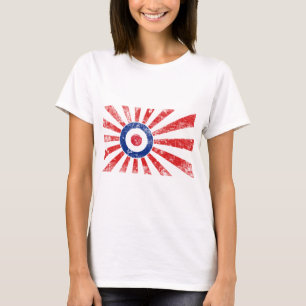 T-shirt Rondeau de cible de rayon de soleil de Mods de