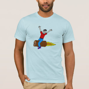T-shirt rondin de fusée