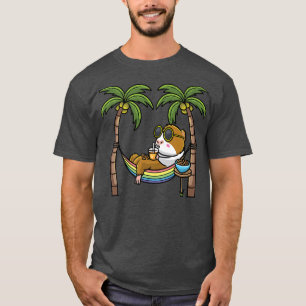 T-shirt Rongeur Cavy De Cochon En Hammock Vacances Premium