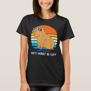 T-shirt Rongeur Rétro Drôle Capybara Ne T'inquiète Pas Soi
