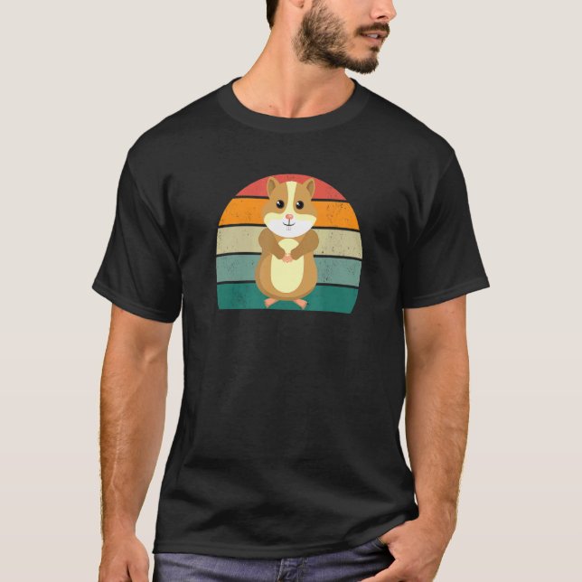 T-shirt Rongeurs Hamster Rat Souris Écureuil Cage Hutch Ra (Devant)