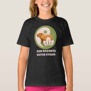 T-shirt Rongeurs Zen N'Ont Jamais De Stress Humour Capybar