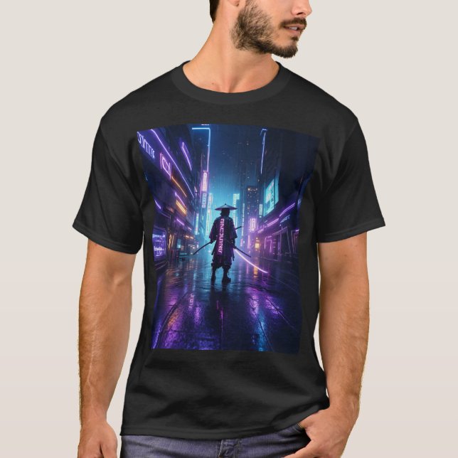 T-shirt Ronin da Lâmina Neon (Devant)
