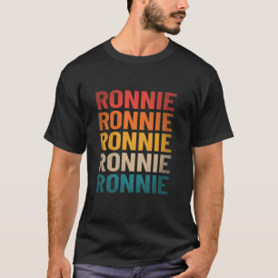 T-shirt Ronnie Prénom Chemise Vintage Nom Ronnie