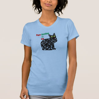 T-shirt Ronronnement-fection de chat de la neige 80