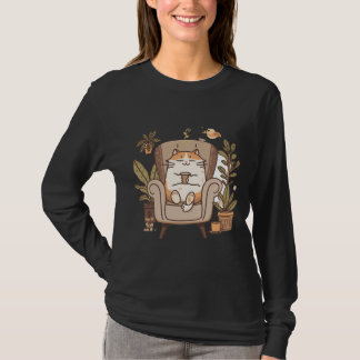 T-shirt 'Ronronner plus, s'inquiéter moins'