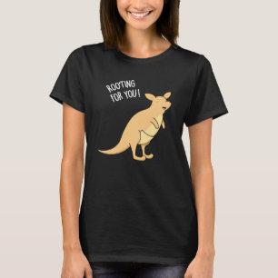 T-shirt Roo Ting Pour Vous Drôle Kangaroo Pun Dark BG
