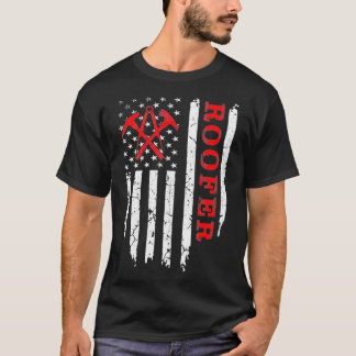 T-shirt Roofer américain vintage 4 juillet Roofi