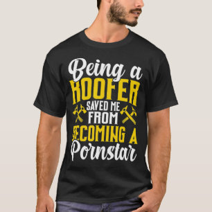 T-shirt Roofer Drôle Cadeau De Toit Pour Coworker Nouveau