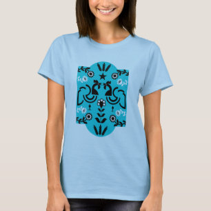 T-shirt Rooster Cockerel Nordic Scandinavian Folk Art