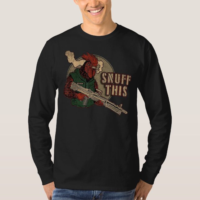 T-shirt Rooster Snuff This (Devant)