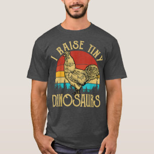 T-shirt Rooster vintage J'Élève De Minuscules Dinosaures D