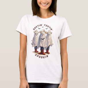 T-shirt Rootin Tootin Spookin Western Ghosts Texte personn