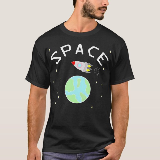 T-shirt Roquette Spatiale Et Art Terre (Devant)
